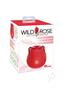 Wild Rose Classic Rechargeable Silicone Clitoral Stimulator With Suction - Red